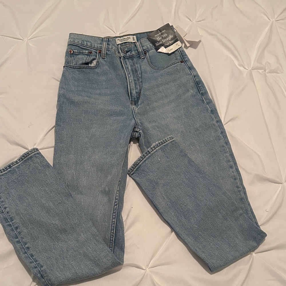 Abercrombie & Fitch Light Blue Straight Jeans